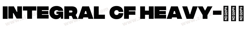 Integral CF Heavy字体转换